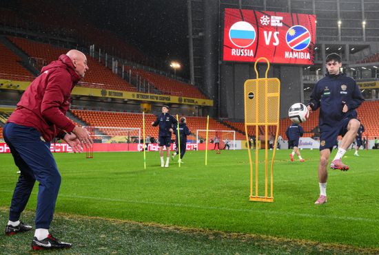 Russia Soccer Friendly Russia Training