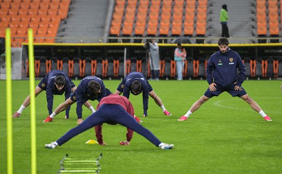 Russia Soccer Friendly Russia Training