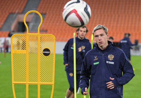 Russia Soccer Friendly Russia Training
