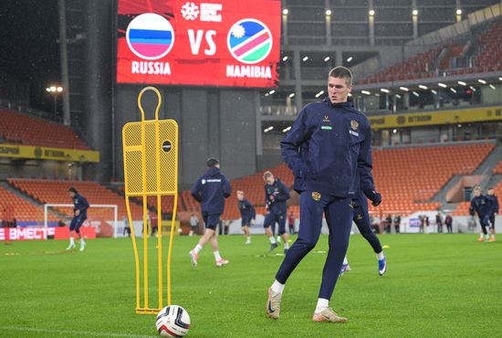 Russia Soccer Friendly Russia Training