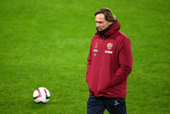 Russia Soccer Friendly Russia Training