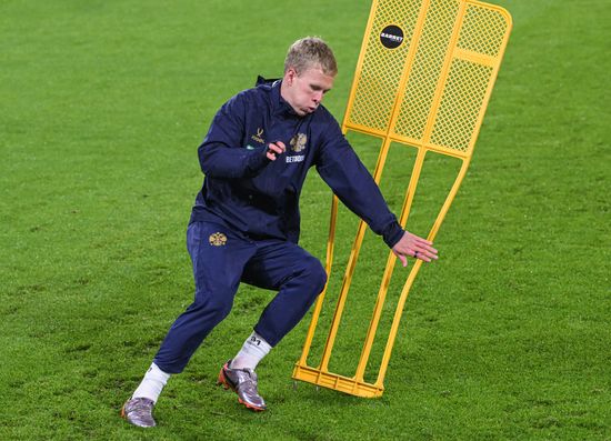 Russia Soccer Friendly Russia Training