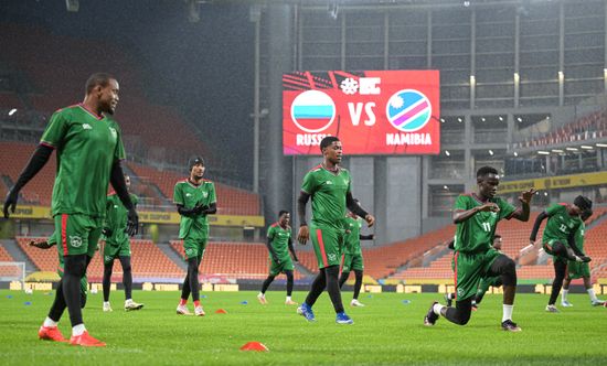 Russia Soccer Friendly Namibia Training