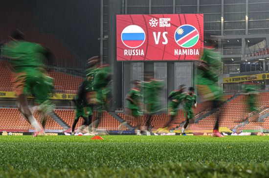 Russia Soccer Friendly Namibia Training