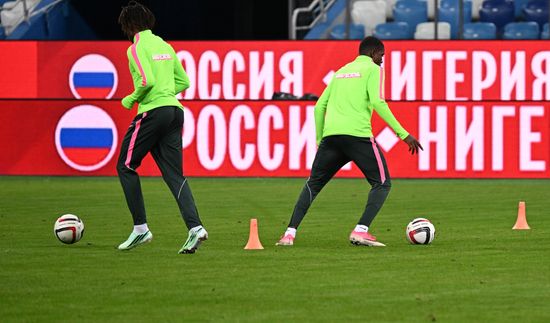 Russia Soccer Friendly Russia Nigeria Training