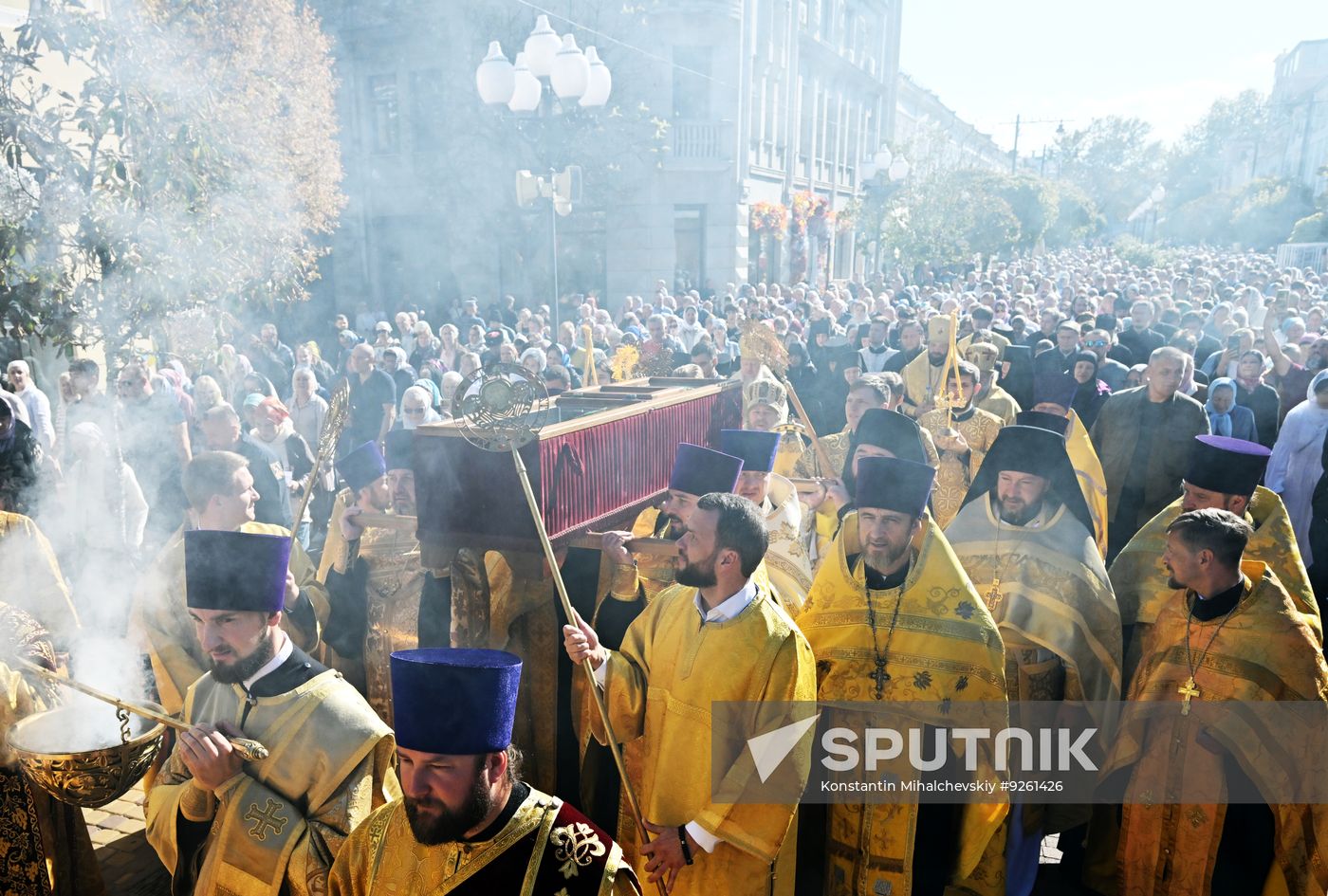 Russia Religion St Luke Relics Transfer