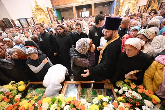 Russia Religion St Luke Relics Transfer