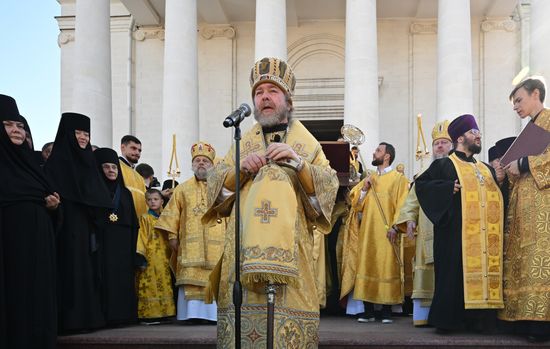 Russia Religion St Luke Relics Transfer