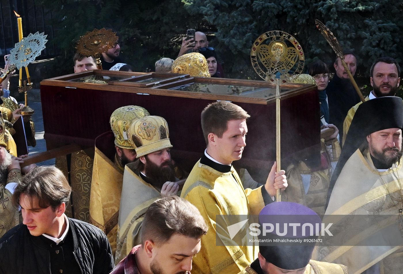 Russia Religion St Luke Relics Transfer
