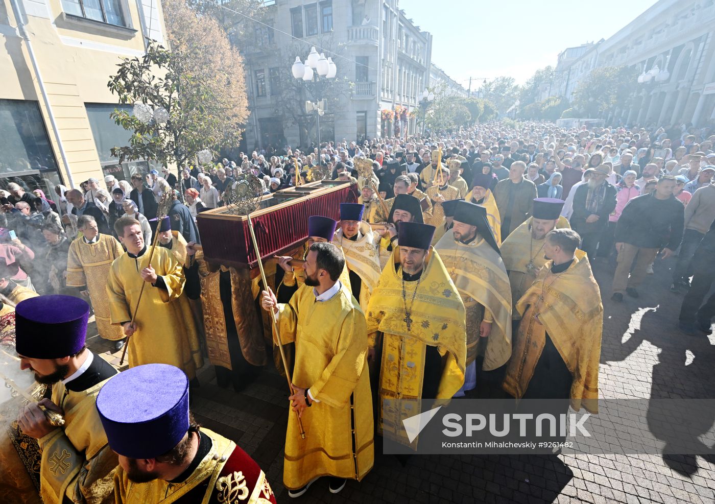 Russia Religion St Luke Relics Transfer