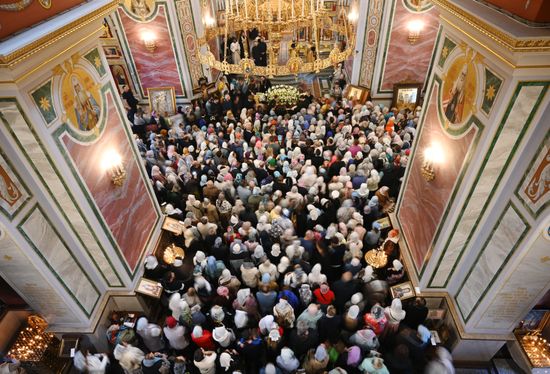 Russia Religion St Luke Relics Transfer