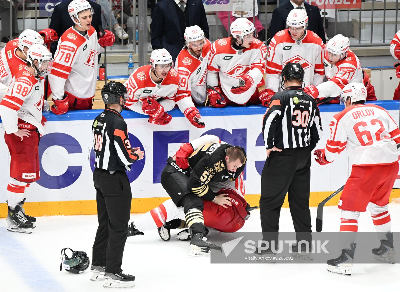 Russia Ice Hockey Kontnental League Admiral - Spartak