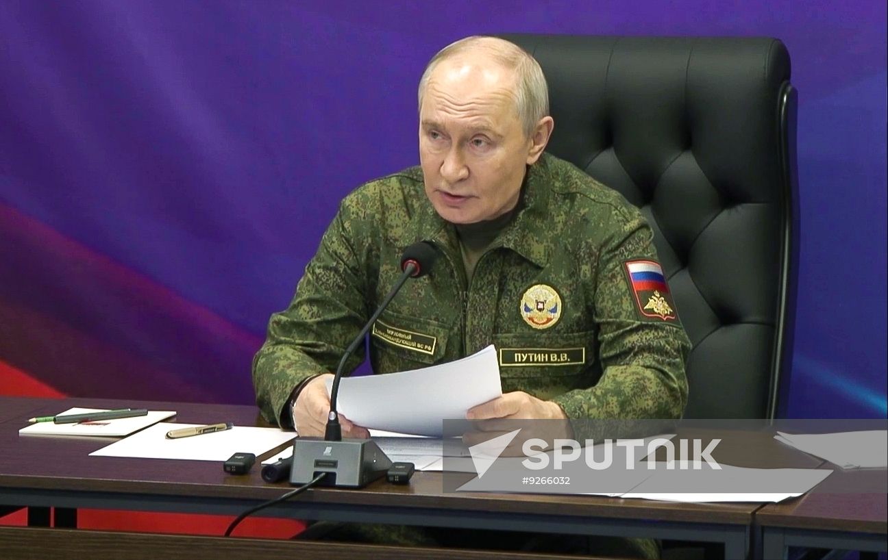 Russia Putin Military Command Post