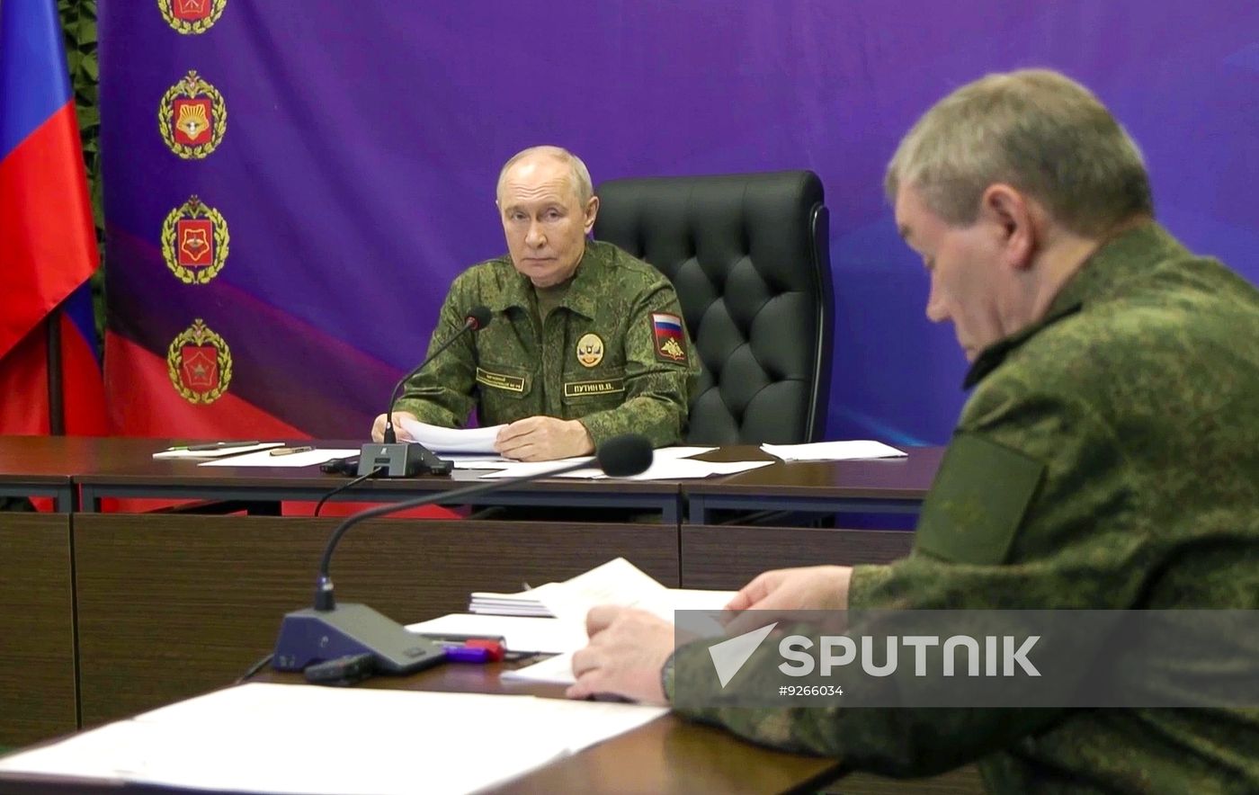 Russia Putin Military Command Post