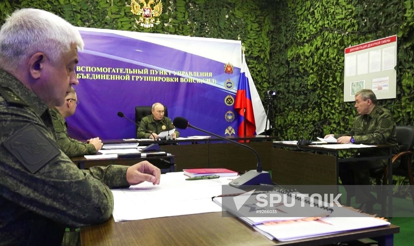 Russia Putin Military Command Post