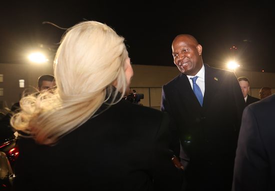 President of Mozambique Daniel Francisco Chapo arrives in Moscow