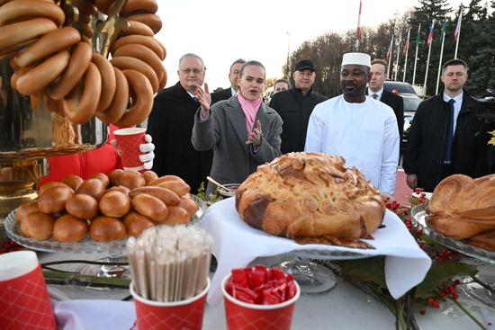 Interim President of Republic of Mali Assimi Goïta arrives in Moscow
