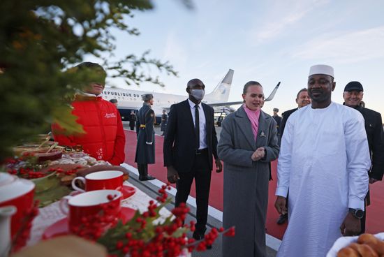 Interim President of Republic of Mali Assimi Goïta arrives in Moscow