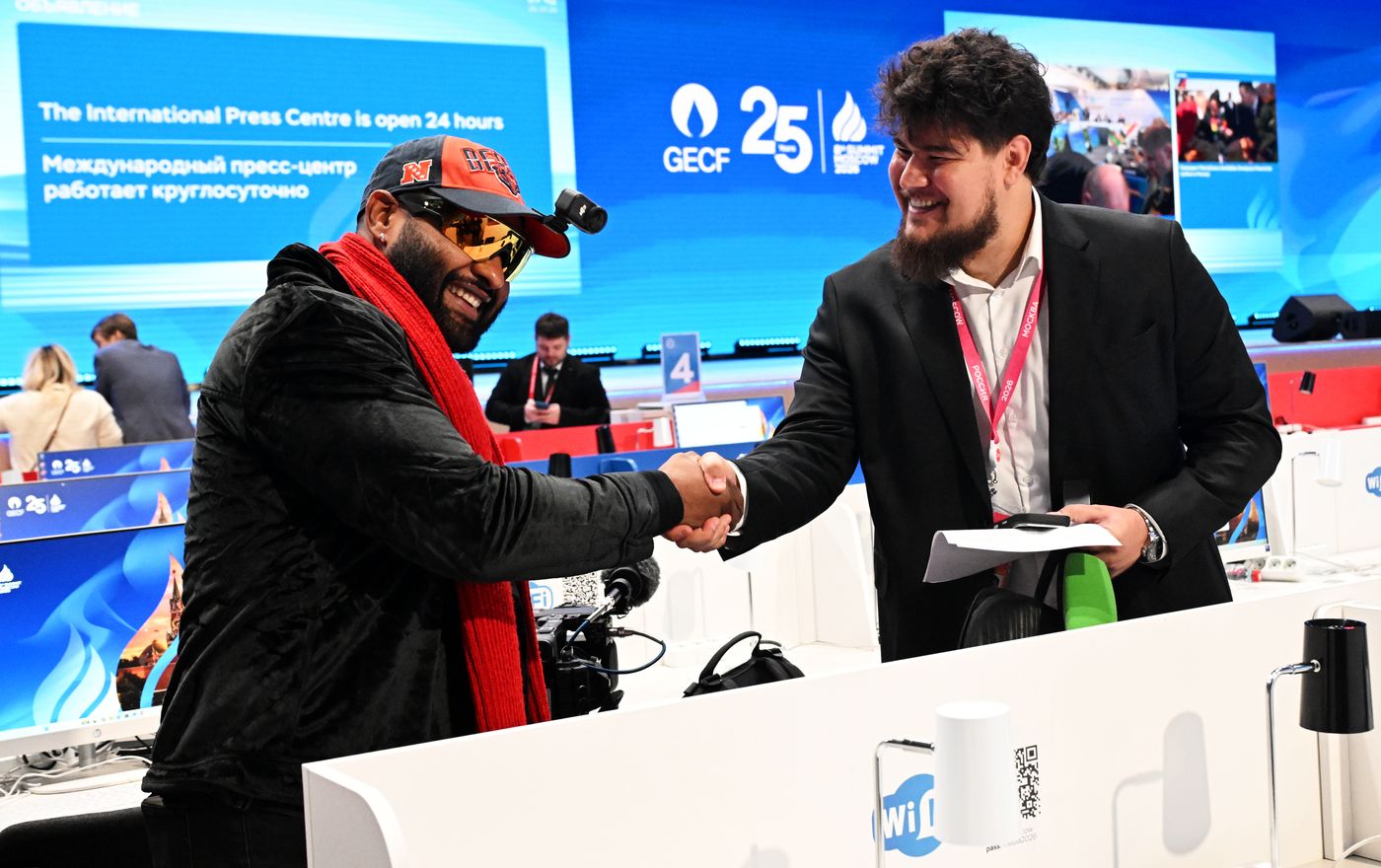 International press center starts working at National Center RUSSIA