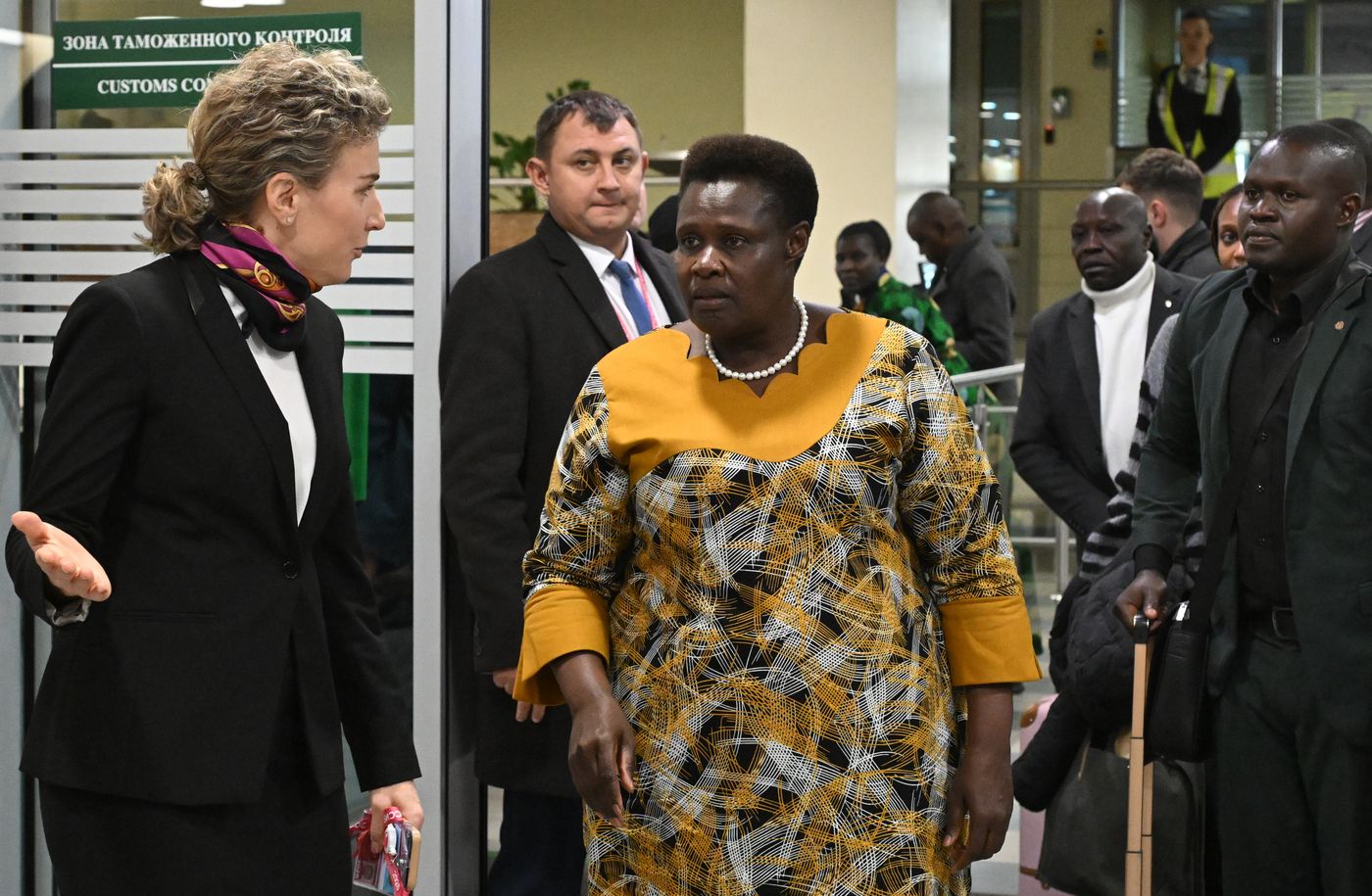 Vice President of Uganda Jessica Rose Epel Alupo arrives in Moscow