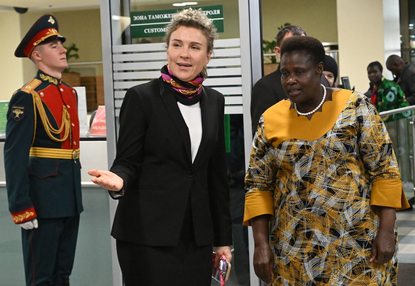 Vice President of Uganda Jessica Rose Epel Alupo arrives in Moscow