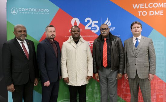 Angolan Minister of State Dionisio Manuel da Fonseca arrives in Moscow