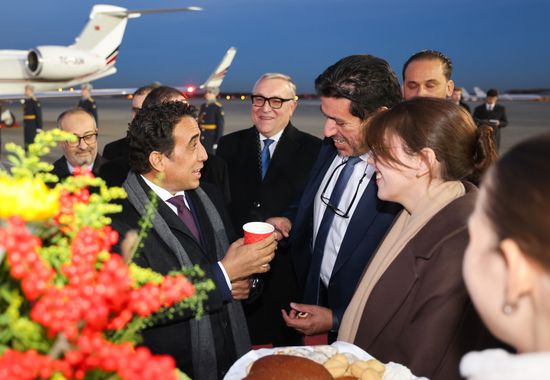 Chairman of the Presidential Council of Libya Mohamed al-Menfi arrives in Moscow