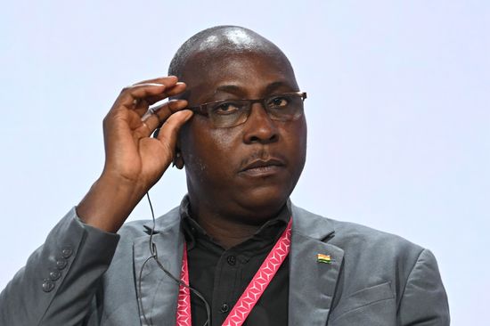Director General of the Higher School of Journalism and Communications of Niger Idrissa Ousseini at the Training a New Generation of Media Professionals: The Experience of Russia and Africa session at the Russia–Africa Media Forum, held as part of the third Russia–Africa Summit in Moscow. Location: Russia, Moscow. Author: Alexey Maishev/Sputnik. Russia-Africa Media Forum in Moscow