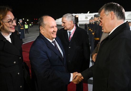 Prime Minister of Algeria Sifi Ghrieb arrives in Moscow