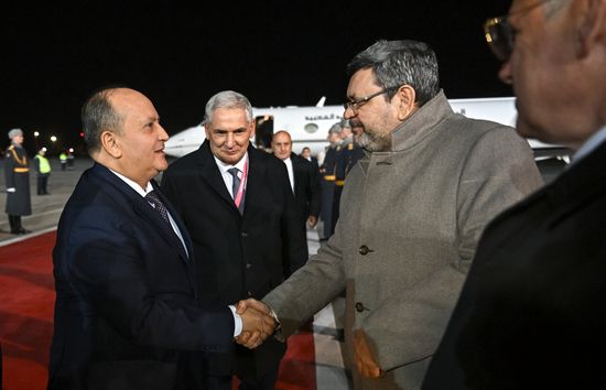 Prime Minister of Algeria Sifi Ghrieb arrives in Moscow