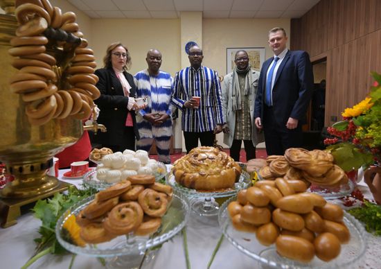 Prime Minister of Burkina Faso Rimtalba Jean Emmanuel Ouedraogo arrives in Moscow