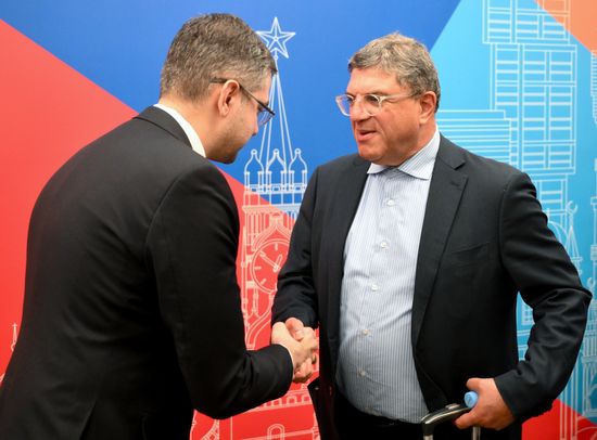 Arab Maghreb Union Secretary-General Tarek Ben Salem arrives in Moscow