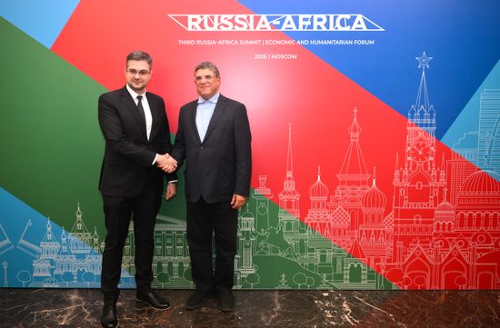 Arab Maghreb Union Secretary-General Tarek Ben Salem arrives in Moscow