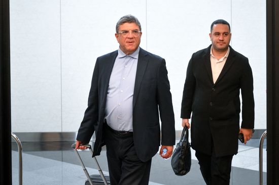 Arab Maghreb Union Secretary-General Tarek Ben Salem arrives in Moscow