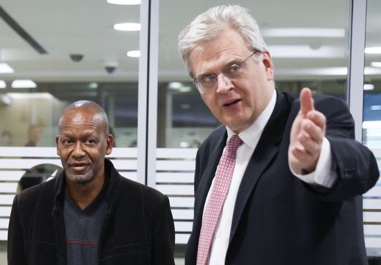 Executive Secretary of the Southern African Development Community Elias Magosi arrives in Moscow