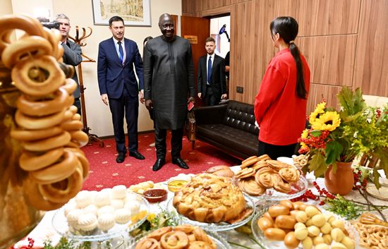 President of the ECOWAS Commission Omar Alieu Touray arrives in Moscow