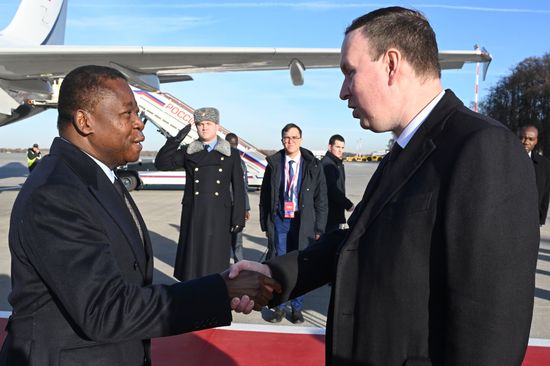 President of the Togolese Council of Ministers Faure Essozimna Gnassingbe arrives in Moscow