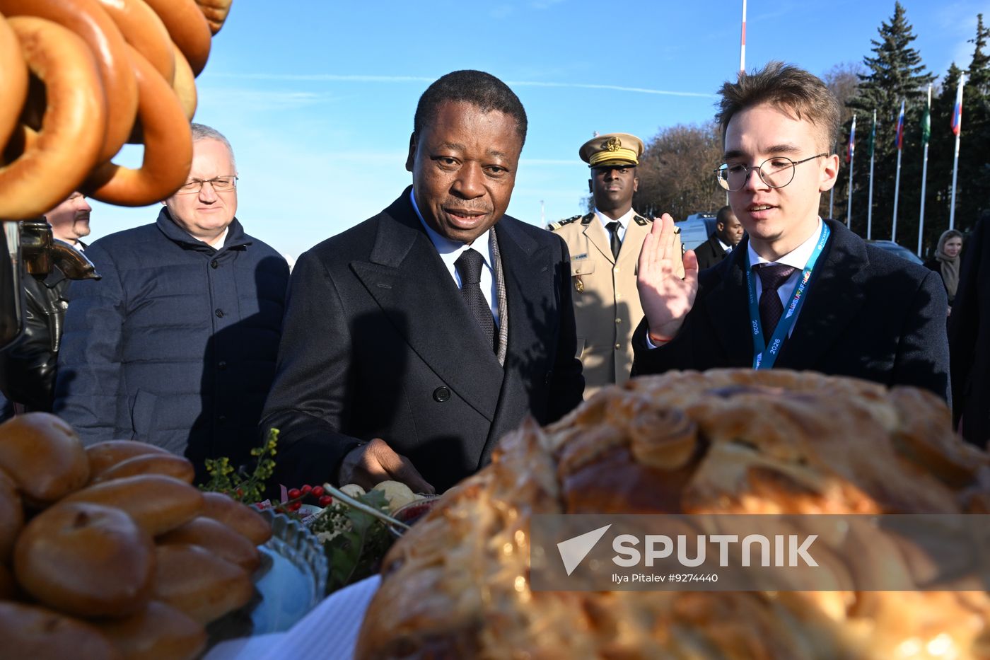 President of the Togolese Council of Ministers Faure Essozimna Gnassingbe arrives in Moscow