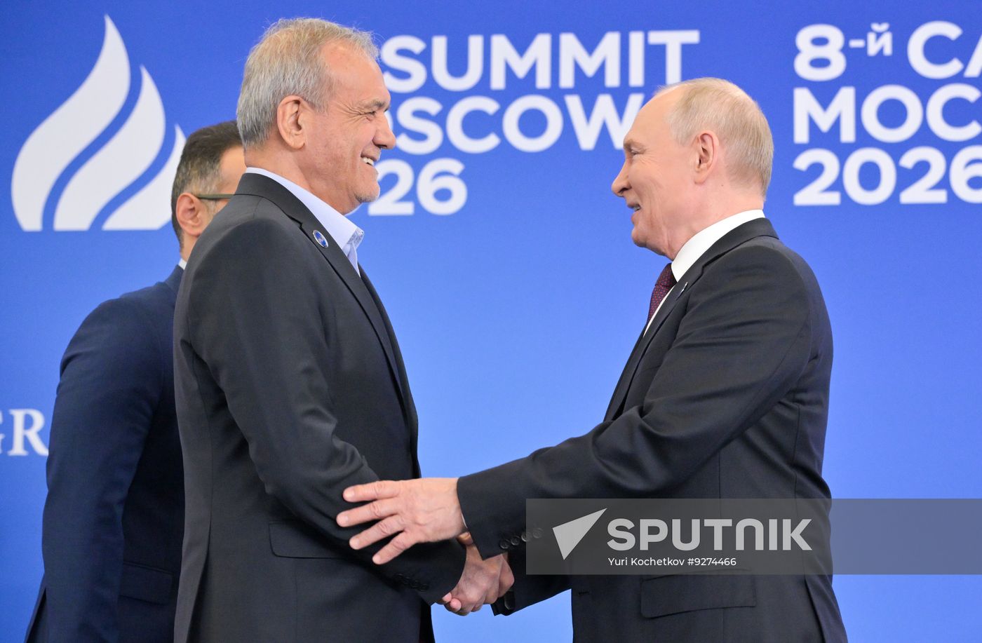 President of Russia Vladimir Putin welcomes heads of GECF delegations