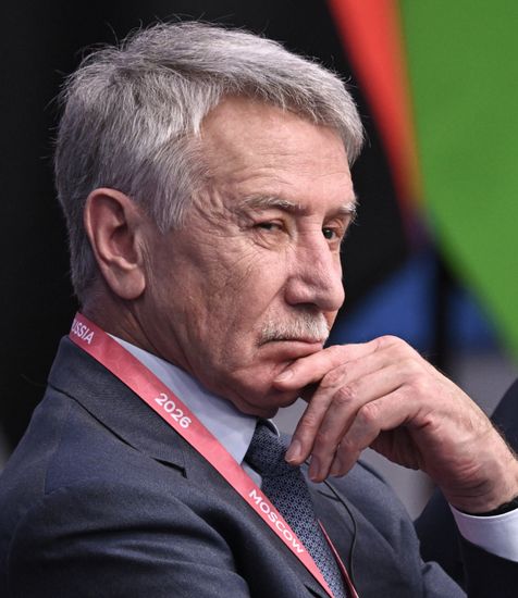 NOVATEK CEO and Board Chairman Leonid Mikhelson at the plenary session of the 8th Summit of the Gas Exporting Countries Forum in Moscow. Location: Russia, Moscow. Author: Maksim Bogodvid/Sputnik. GECF Summit. Plenary session