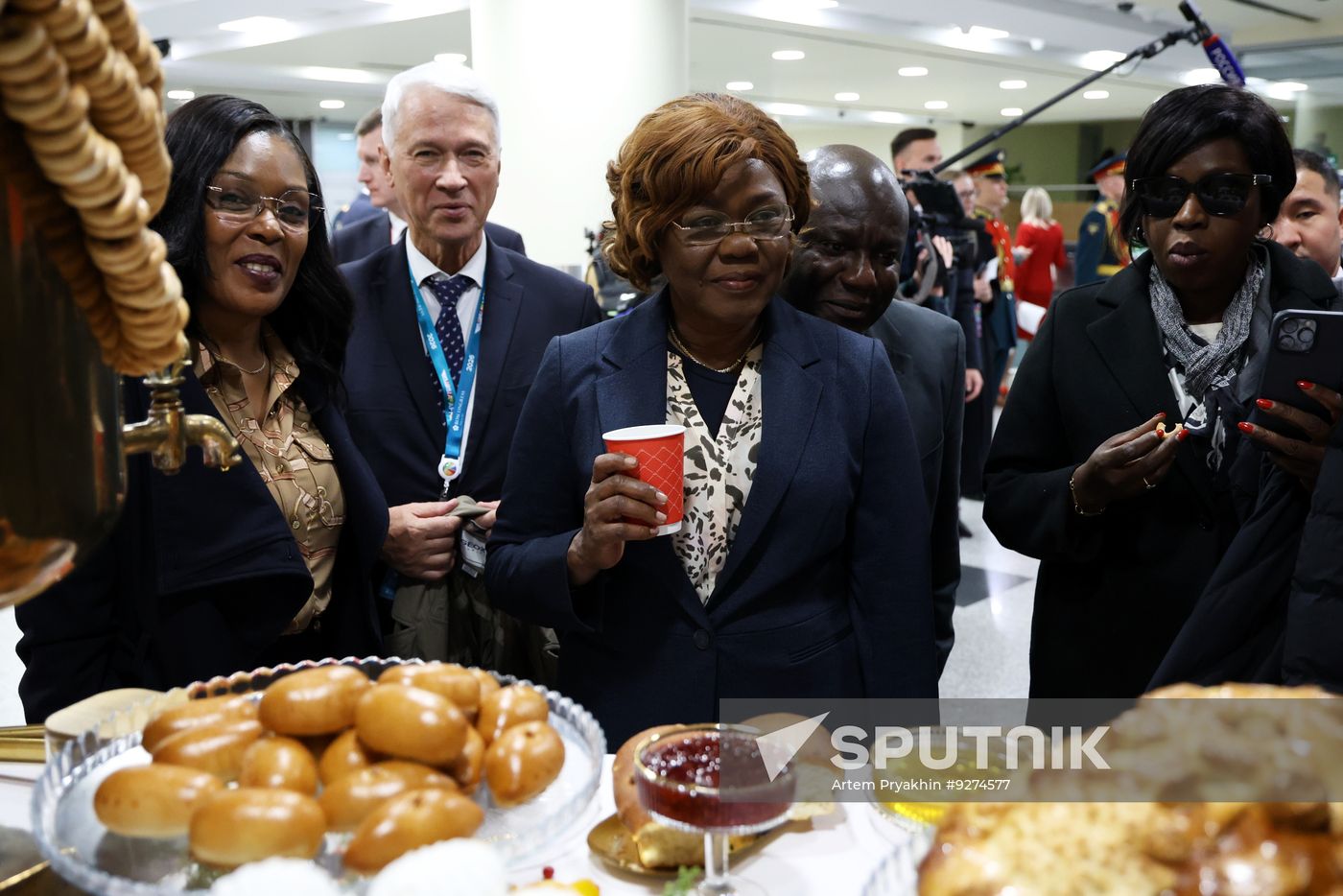 Foreign Minister of Cote d'Ivoire Niale Kaba arrives in Moscow