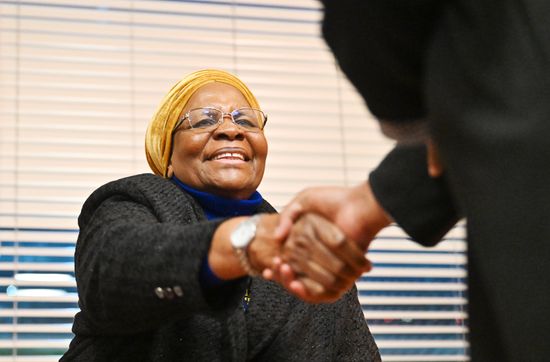 President of Namibia Netumbo Nandi-Ndaitwah arrives in Moscow