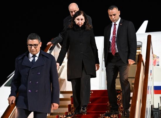 Prime Minister of Tunisia Sara Zaafarani arrives in Moscow for the 3rd Russia-Africa Summit and Forum. Location: Russia, Moscow. Author: Ekaterina Chesnokova/Sputnik. Prime Minister of Tunisia Sara Zaafarani arrives in Moscow