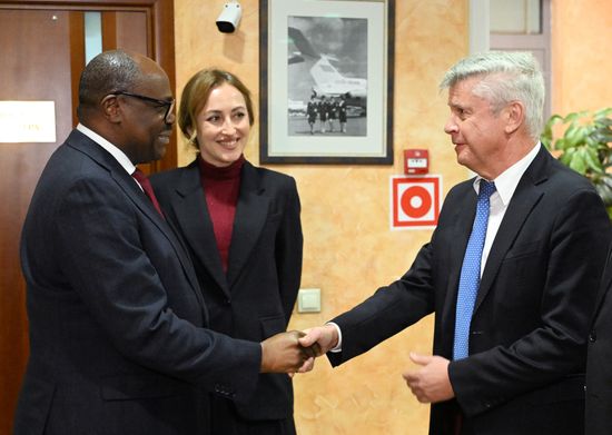 Prime Minister of Rwanda Justin Nsengiyumva arrives in Moscow