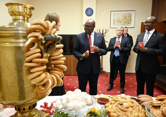 Prime Minister of Rwanda Justin Nsengiyumva arrives in Moscow