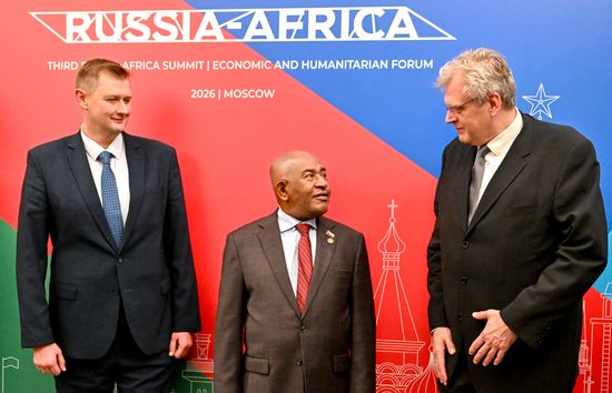 President of the Comoros Azali Assoumani arrives in Moscow