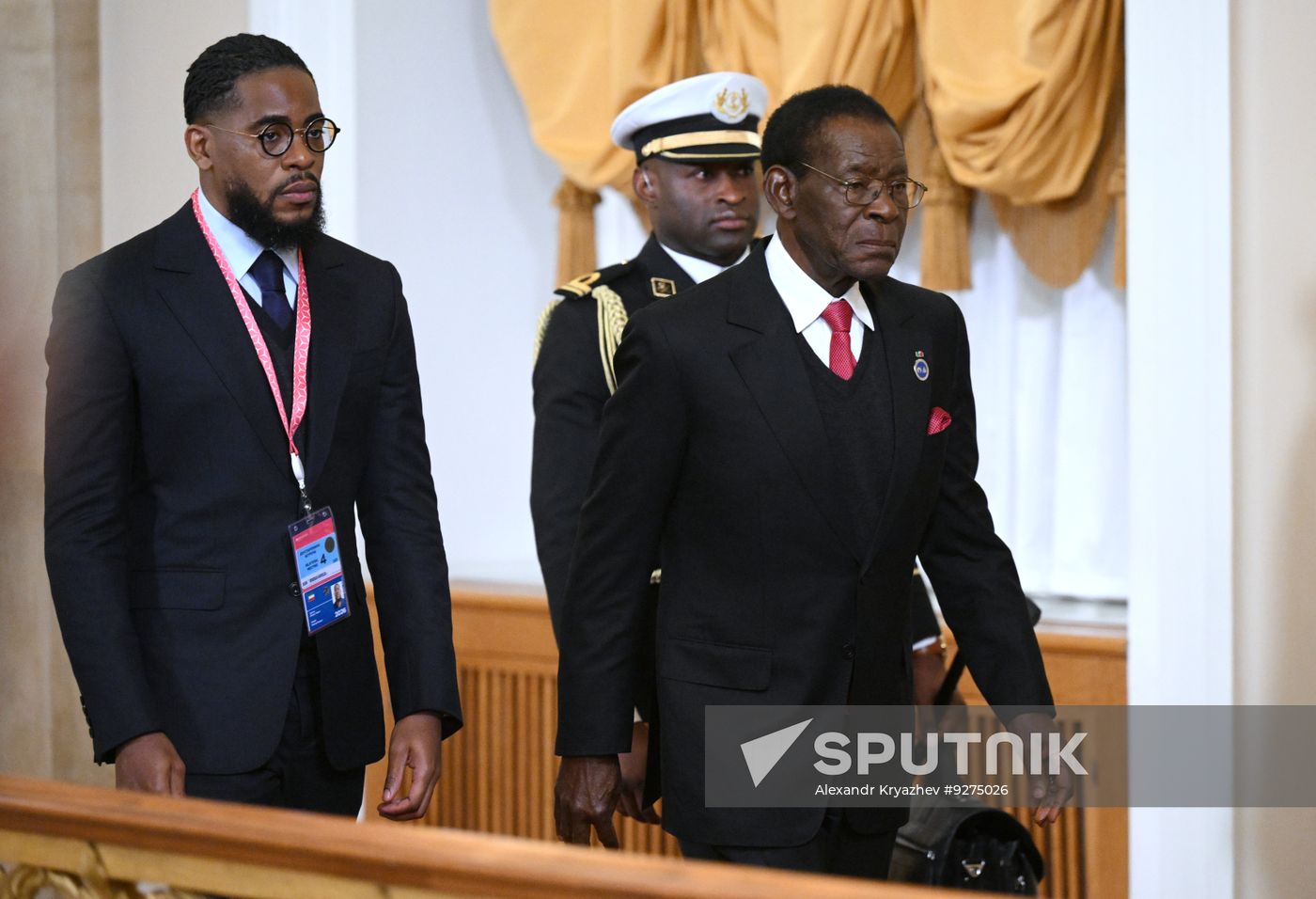 President Vladimir Putin meets with President of Equatorial Guinea Teodoro Obiang Nguema Mbasogo
