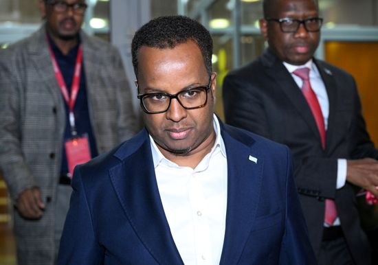 Minister of Foreign Affairs and International Cooperation of Somalia Abdisalam Abdi Ali arrives in Moscow
