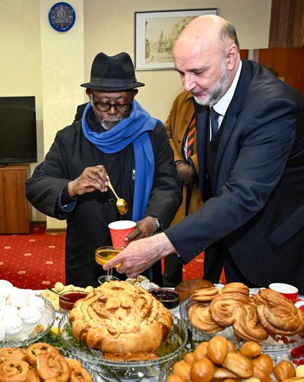 Foreign Minister of Cameroon Lejeune Mbella Mbella arrives in Moscow