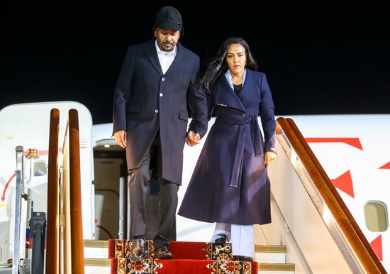Prime Minister of Ethiopia Abiy Ahmed Ali arrives in Moscow